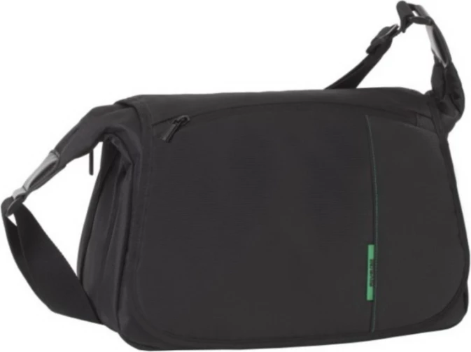 çantë messenger për kamerë DSLR RIVACASE 7450 PS, xhep për tablet 10.1\", poliester rezistent në ujë, e zezë