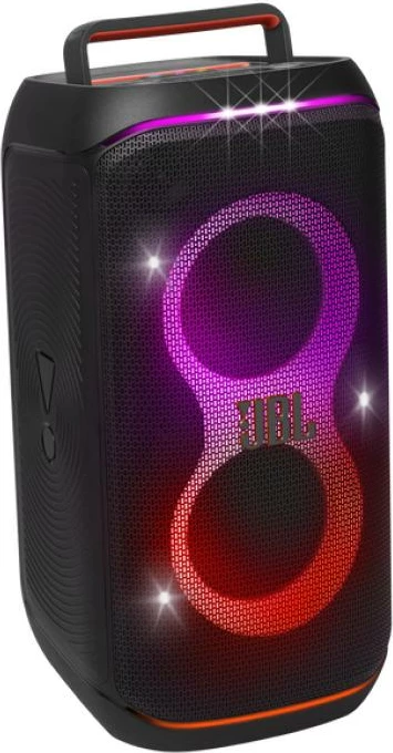 Altoparlant JBL PartyBox Club 120 portabël Bluetooth, drita LED, hyrje mikrofon/kitarë, dorezë palosëse, bateri e zëvendësueshme, IPX4, deri 12 orë, e zezë