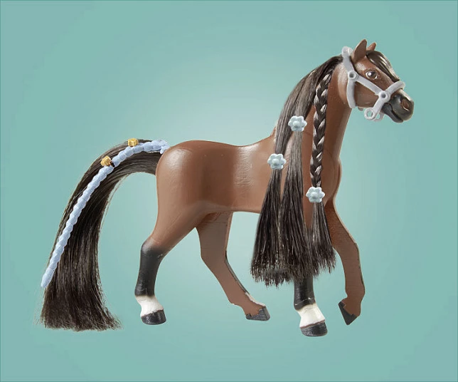 Set lodrash Playmobil 71355 Horses of Waterfall Zoe & Blaze, parcours turniri, 67 copë, shumëngjyrësh