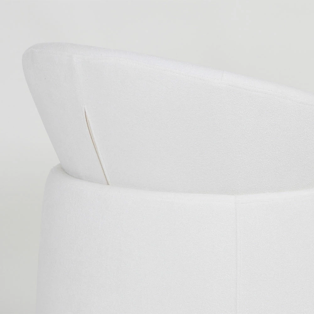 Karrige e ulët FRU, e bardhë, 71x63x78cm