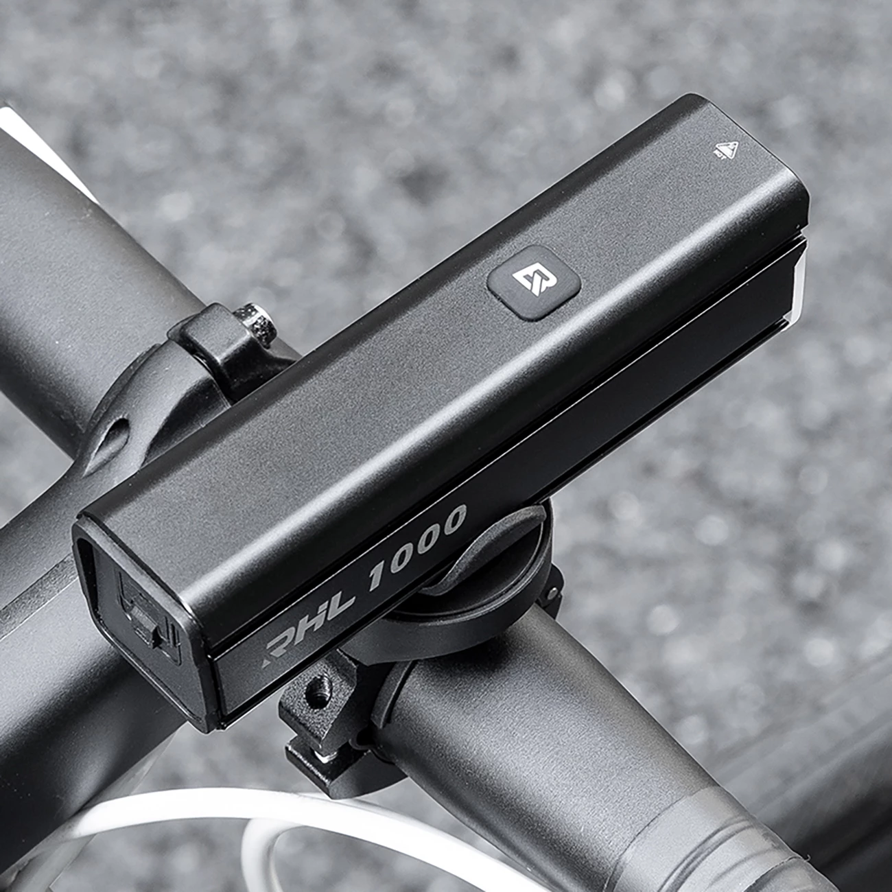 Dritë për biçikletë Rockbros 24610002001, 1000 lm, USB-C, e zezë, set me kabllo