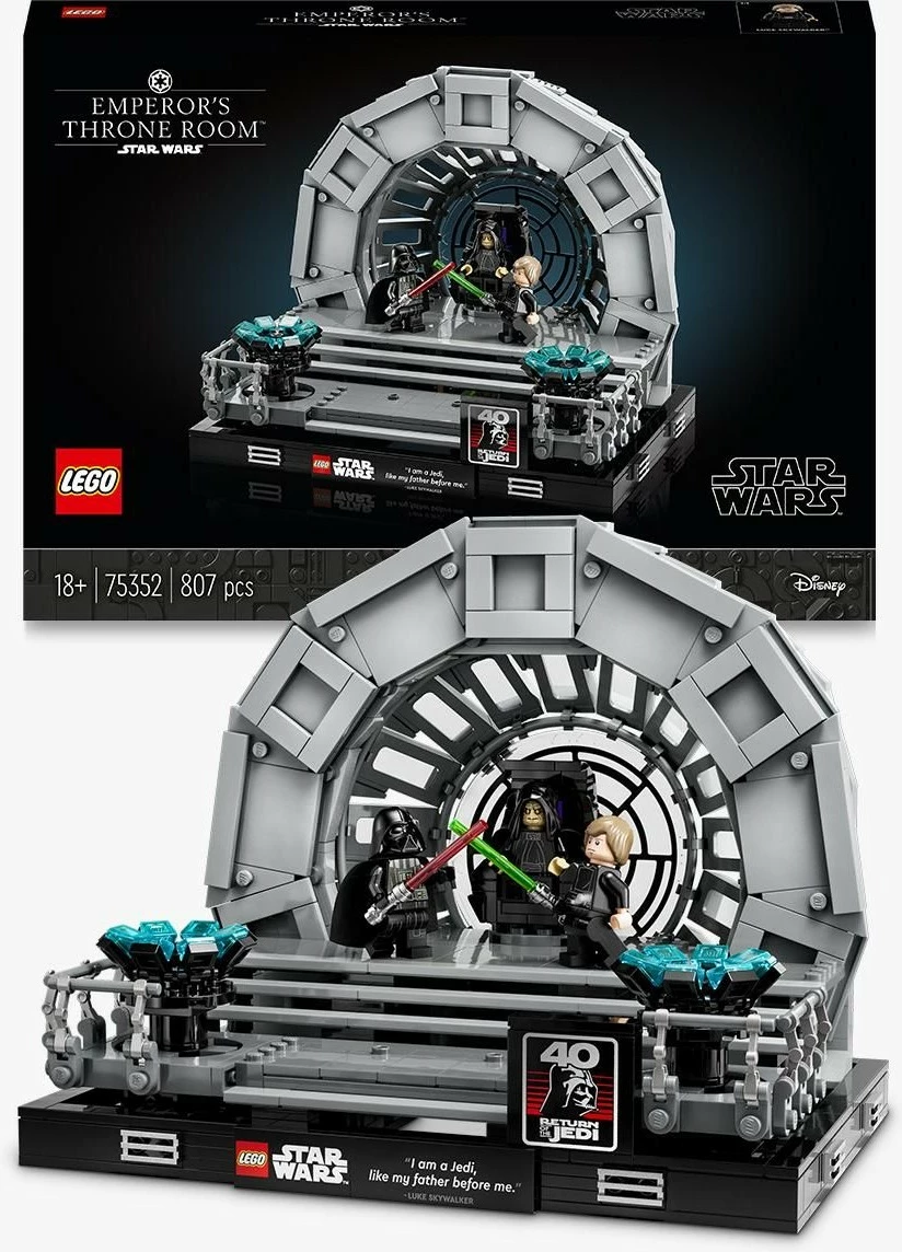Set ndërtimi LEGO Star Wars 75352 Throni i Perandorit, 807 pjesë, multikolor