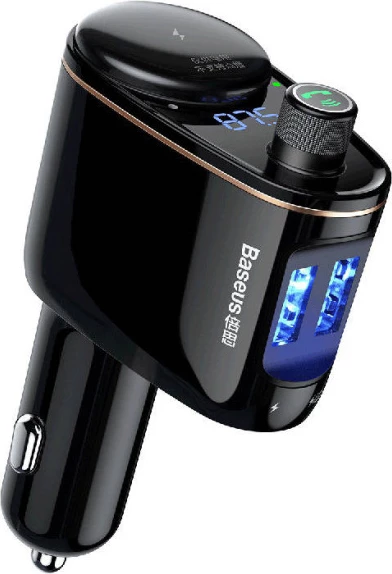 Transmetues FM për veturë Baseus S-06 me Bluetooth/USB, i zi