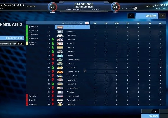 Football Club Simulator: FCS #20 EN/DE/FR/IT/ES Global