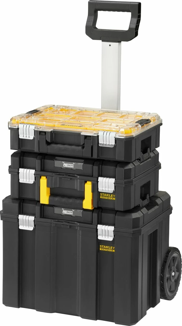 Organizues veglash me rrota Stanley FATMAX PRO-STACK FMST1-80101, set 3 copë, i zi/verdhë