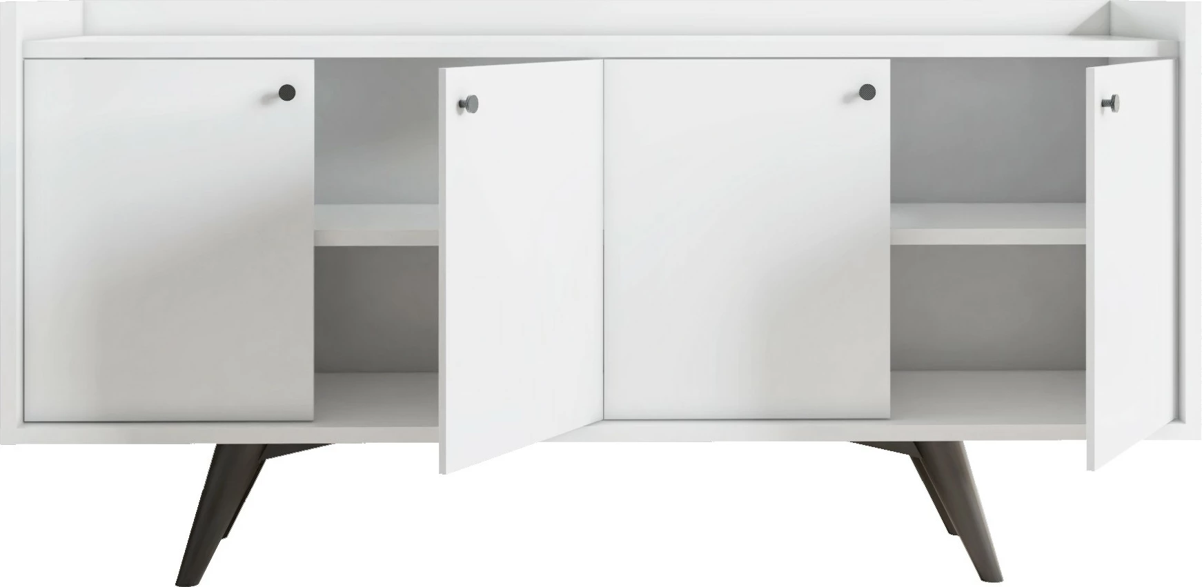 Konsolë Skye Decor, ngjyrë e bardhë, Bergen, 150x75x40cm