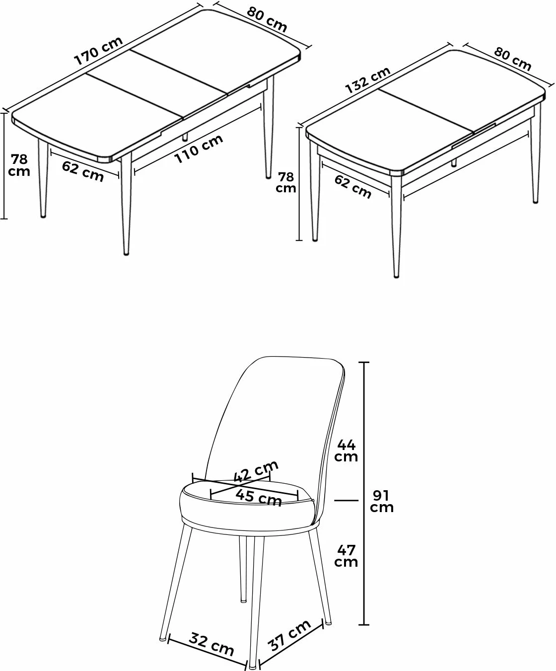 Set tavolinë me karrige, zgjatues, 7 pjesë, Skye Decor, ngjyrë barok-kapuçino