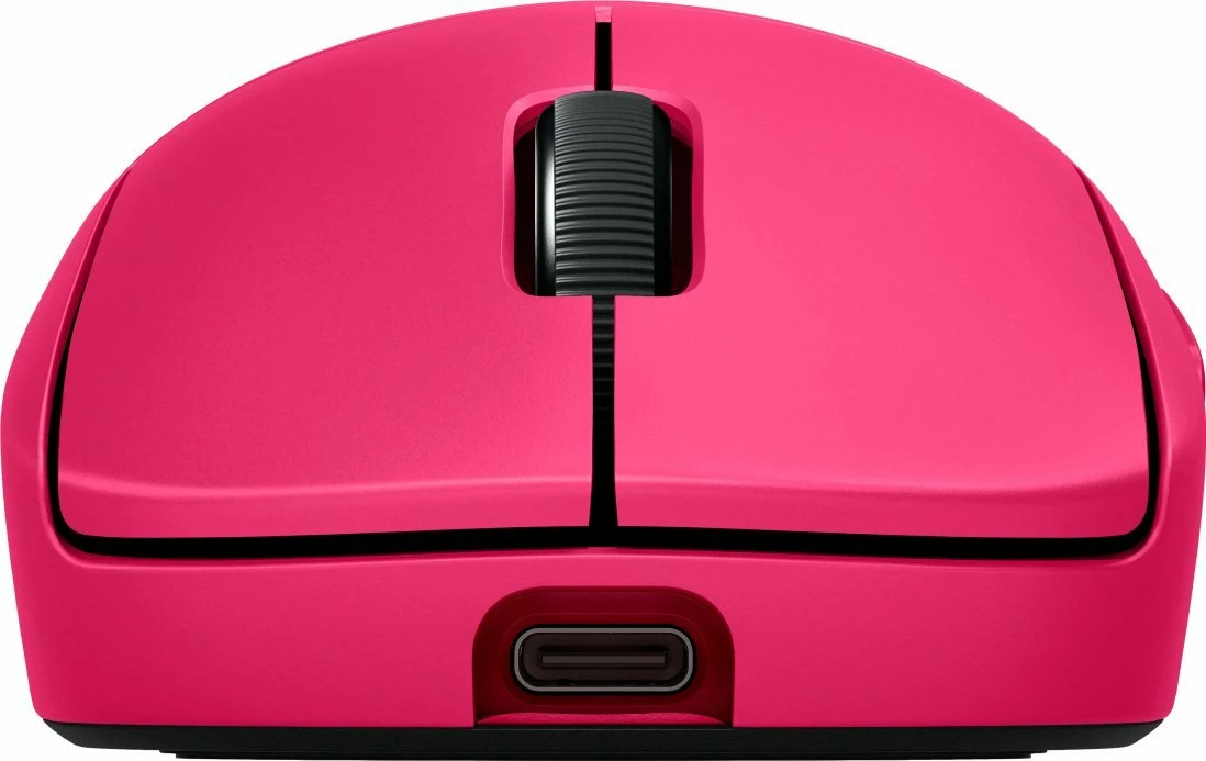 Maus gaming Logitech G Pro 2 Lightspeed 910-007309, wireless 2.4GHz, HERO 2, 32000 DPI, RGB, 80 g, roze, set me receiver dhe kabëll USB-C/USB-A