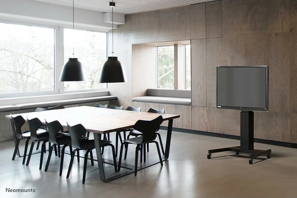 Karrocë TV Neomounts PLASMA-M2500BLACK, automatik, për ekrane 42-100 inç, 150 kg, e zezë