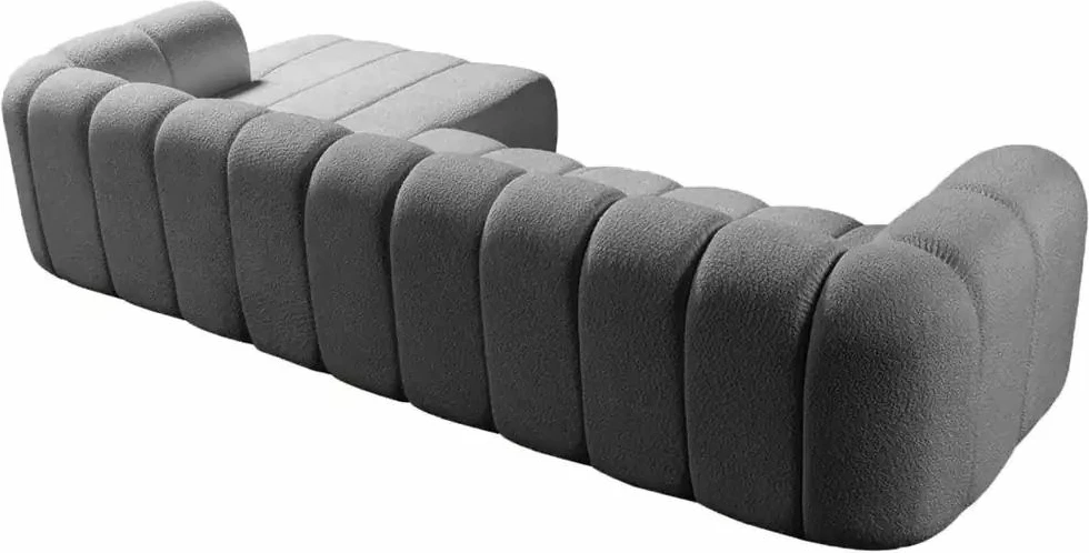 Këndare Atelier del Sofa, N-Line, e djathtë, ngjyrë gri