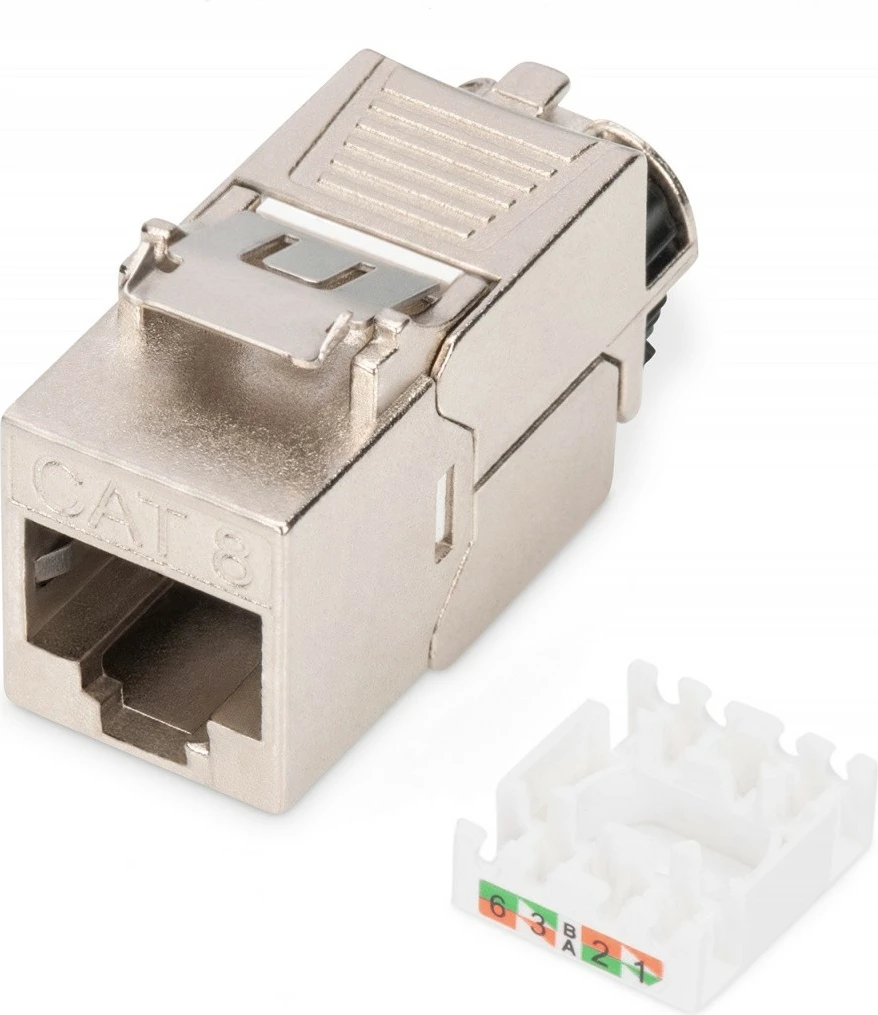 Modul Keystone RJ45 Digitus DN-93816, Cat 8.1, Shielded, pa vegla, Çelik
