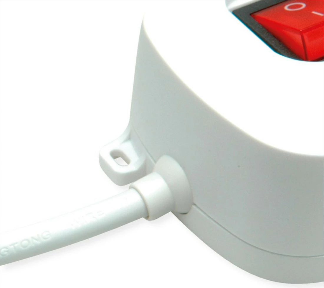 Zgjatues prizash ROLINE 3x, me prekës, USB-A + USB-C, 1.5 m, i bardhë