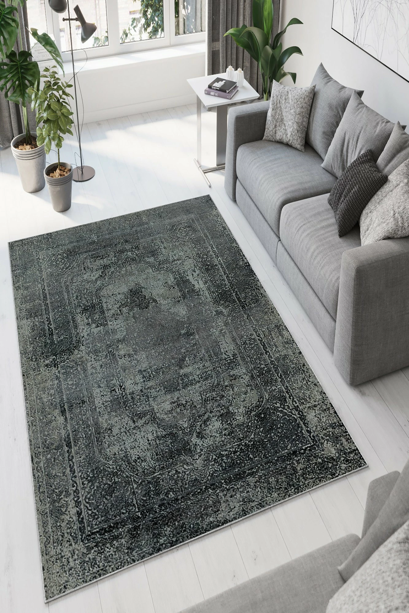 Qilim korridori, ngjyrë gri e errët, Conceptum Hypnose, W932, 80x150cm