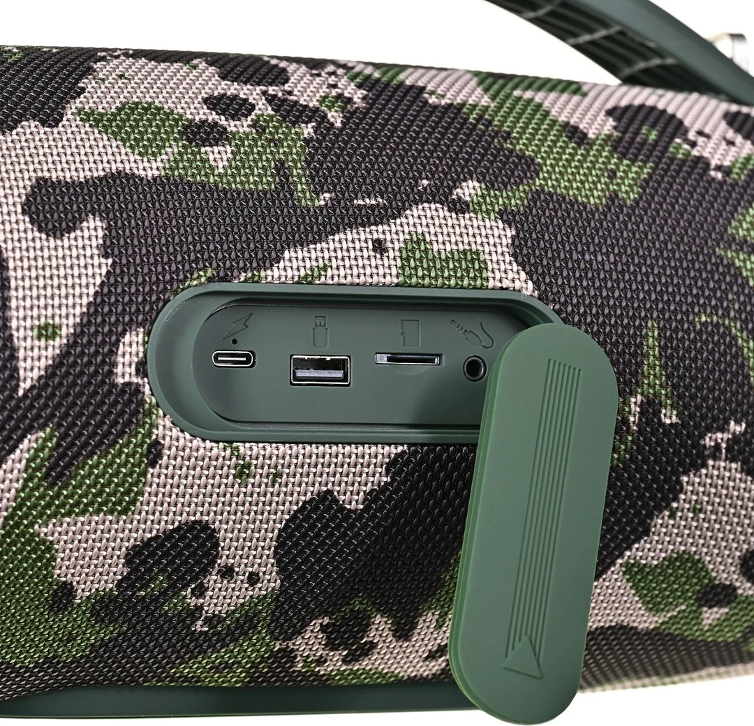 Altoparlant portativ HOCO HA4, Bluetooth/ FM/ TF/ USB/ AUX, 2 x 20W, kamuflazh jeshil