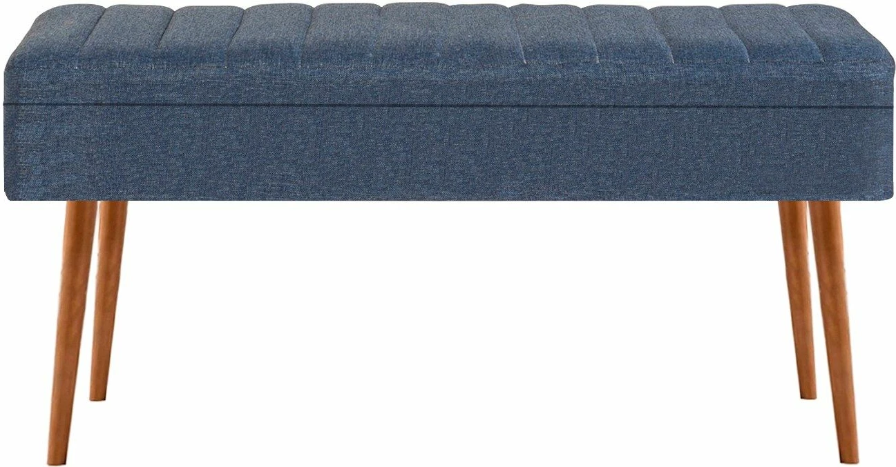 Set tavoline me karrige, e zgjatshme, 5 pjesë, Hanah Home, Vina 1048 - 4 - Atlantic, ngjyrë druri dhe blu e errët