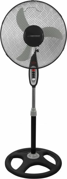 Ventilator dyshemeje Esperanza EHF002KE 40 cm 50W 3-shpejtësi me oscilim, i zi