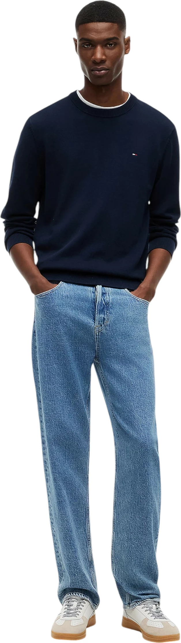 Xhemper për meshkuj Tommy Hilfiger Jeans DM0DM22853, i kaltër i errët [Madhësia: L]
