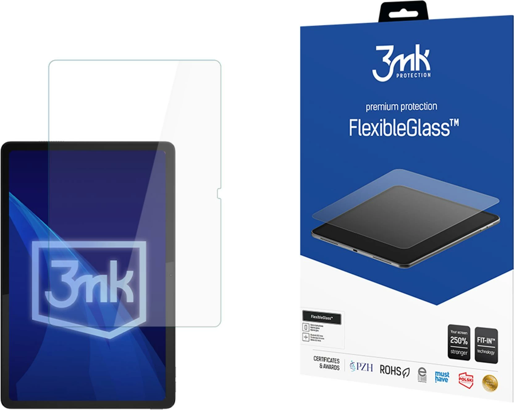 Mbrojtës ekrani hibrid 3mk Protection FlexibleGlass për Lenovo Tab K11 Gen 2, 7H, antibakterial, 1 copë