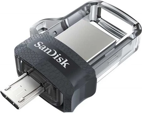 USB Flash SanDisk 256GB, gri-rozë