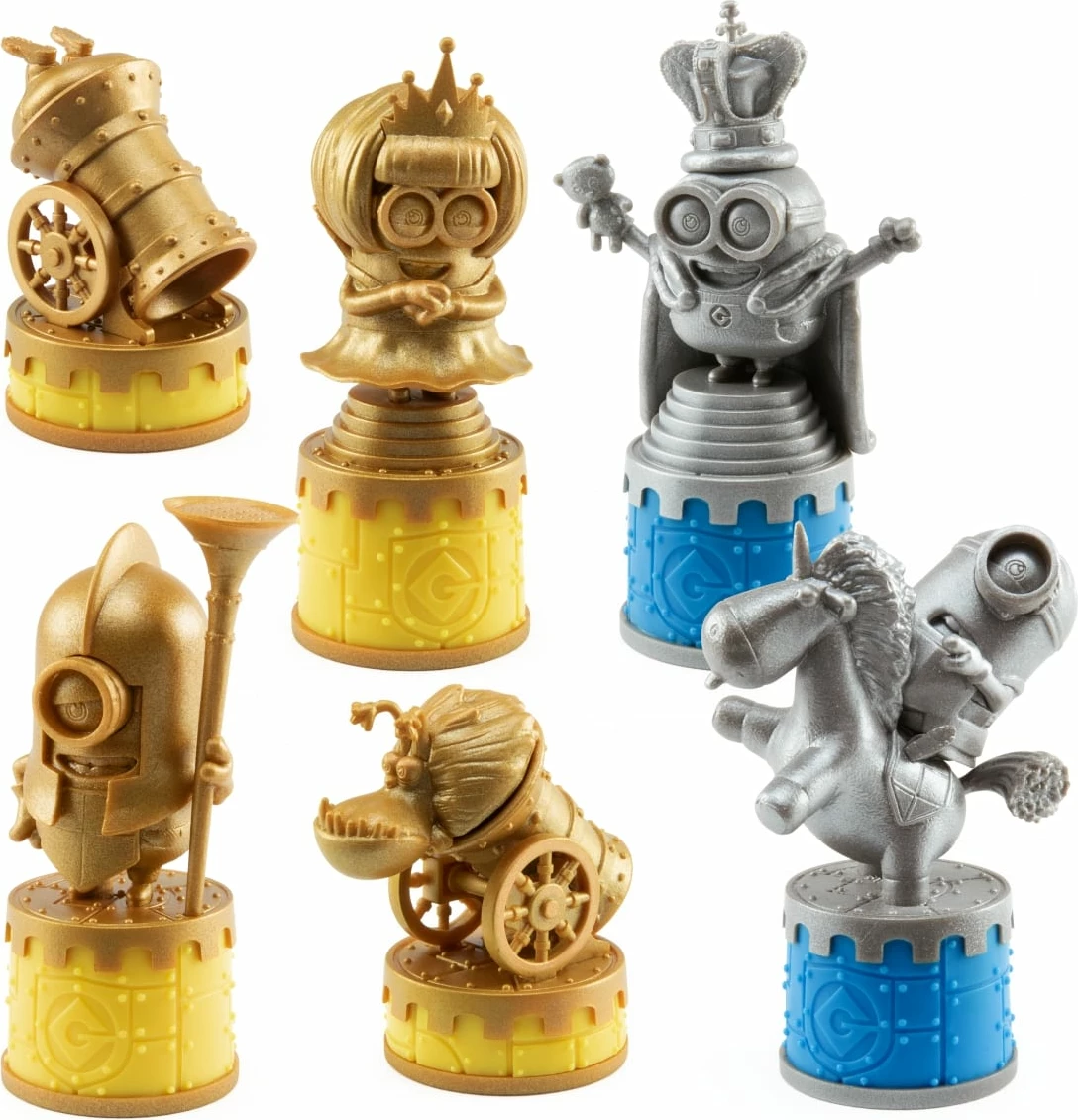 Set shahu NOBLE COLLECTION Minions Medieval Mayhem, 32 figura, tabelë 47x47 cm