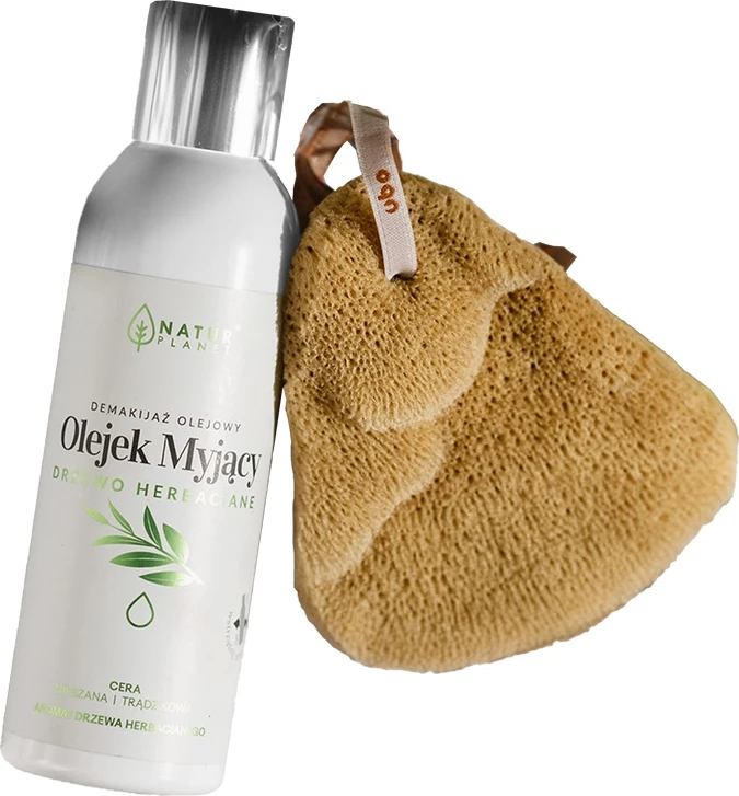 Duo vaj pastrues & sfungjer fytyre për femra Natur Planet Ideal Duo Tea Tree, 2 copë