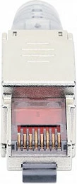 Konektor RJ45 Intellinet Cat6a 10G, toolless STP, kontakte gold-plated, çelik inox