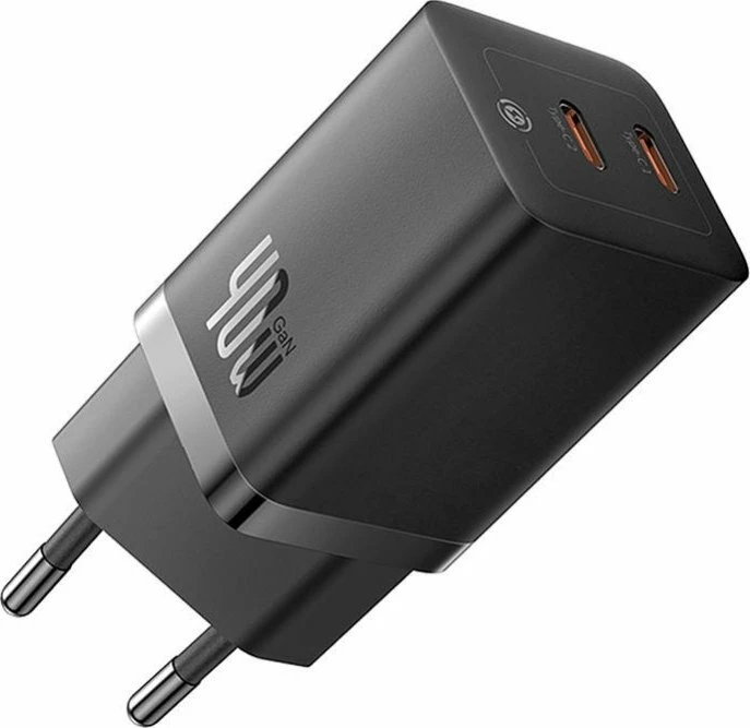 Karikues Baseus GaN5 CCGP180101 40W, 2x USB-C, 3A, i zi