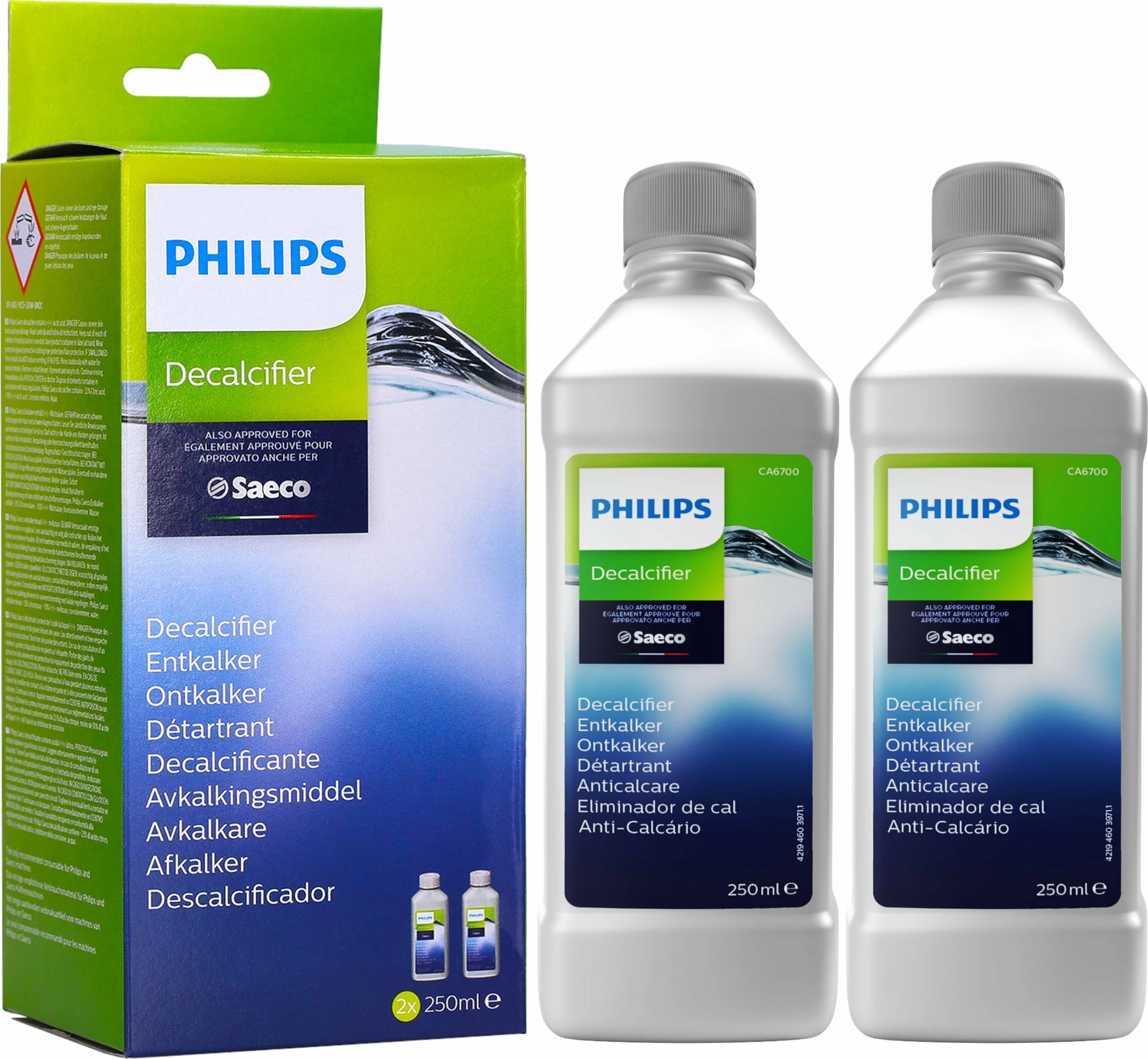 Deskalues për aparat kafeje Philips CA6700/22 2 x 250 ml (500 ml) set 2 copë