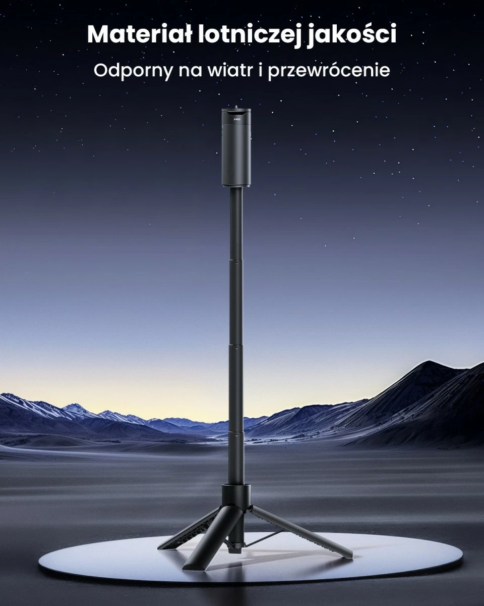 Tripod me powerbank JMGO P0X1 20000 mAh USB-C për pajisje me fiksim 1/4", e zezë