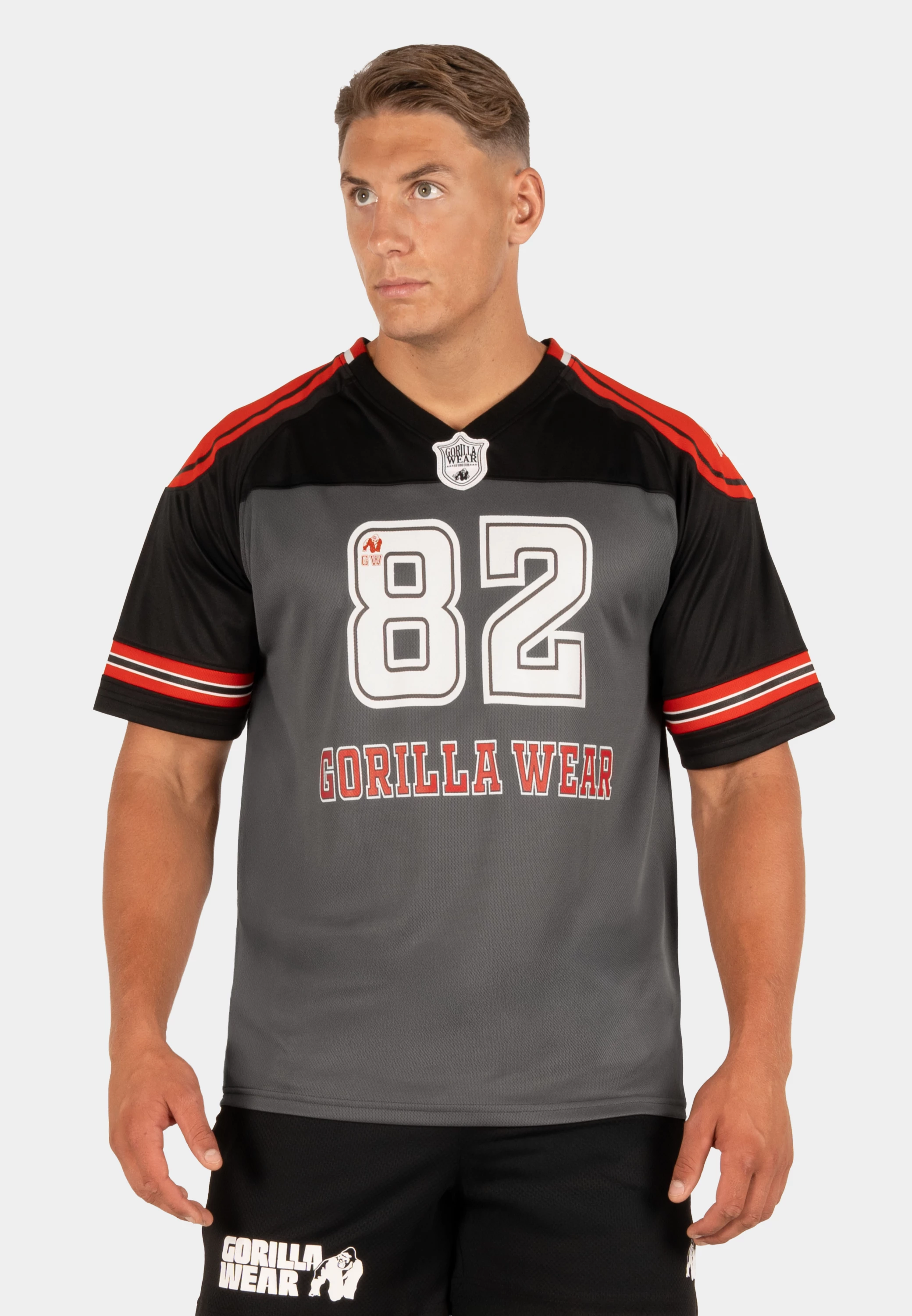 Tyler Football Jersey - Black/Red