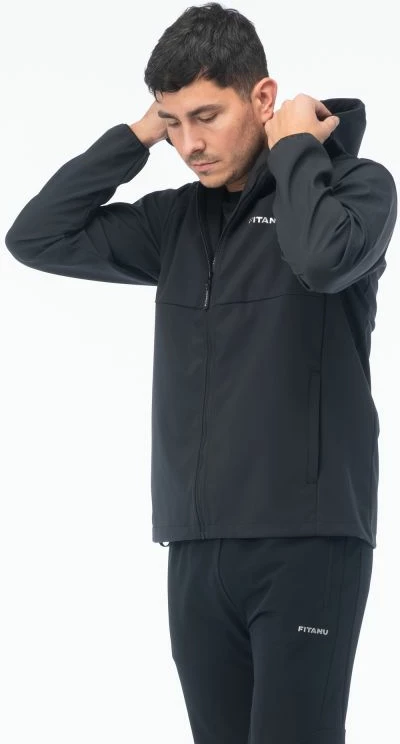 Jakne softshell për meshkuj Fitanu FARISE, e zezë