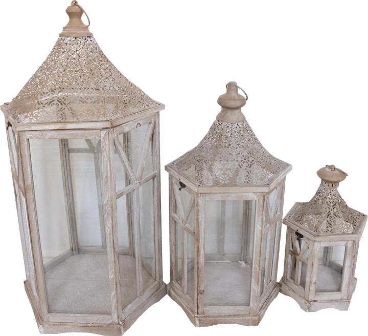 Set llambash dekorative Tally, ngjyrë kafe, 3 copë