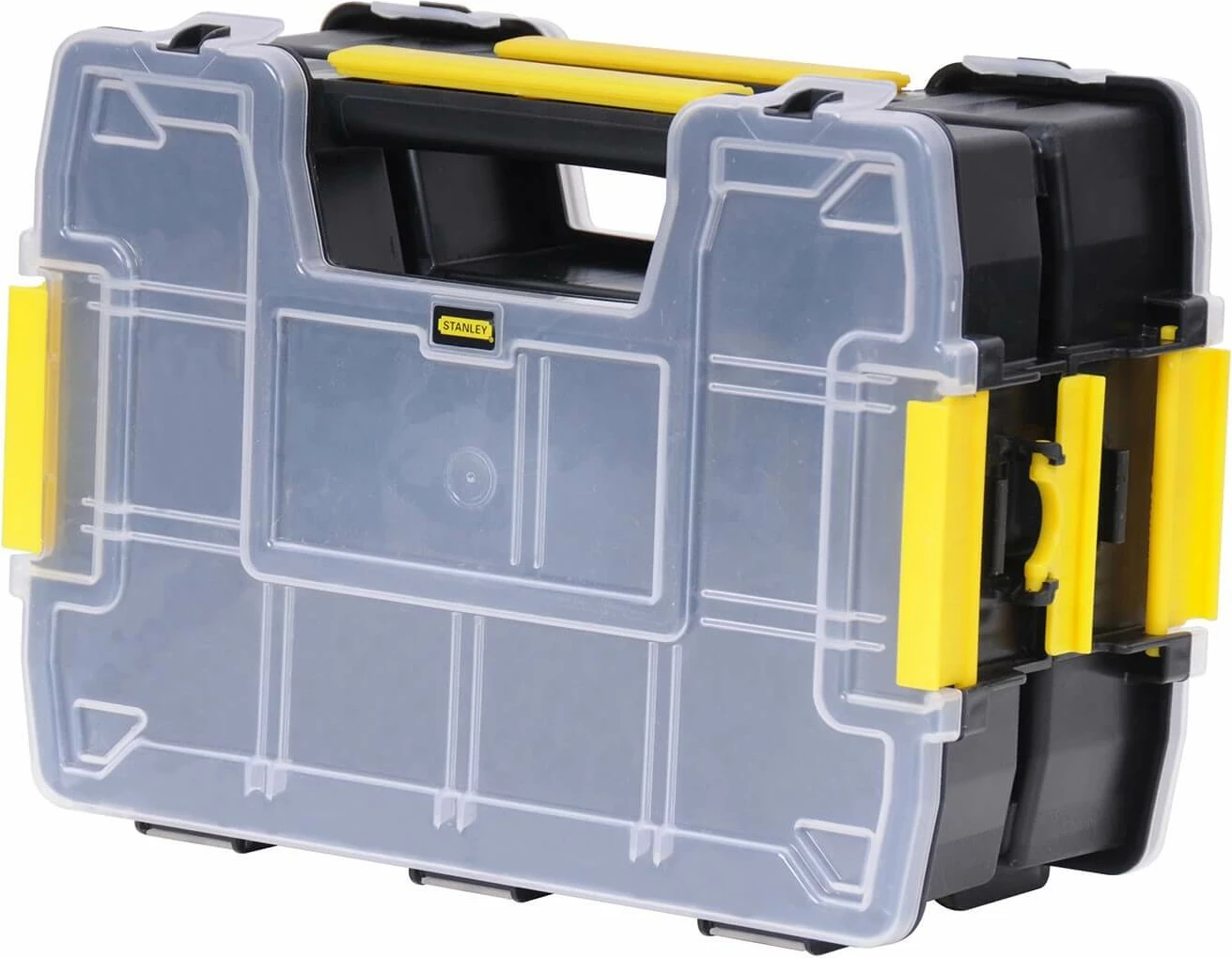 Kasetë organizator Stanley SortMaster STST1-71197 29.5x13.4x21.5 cm, e zezë/transparent me të verdhë
