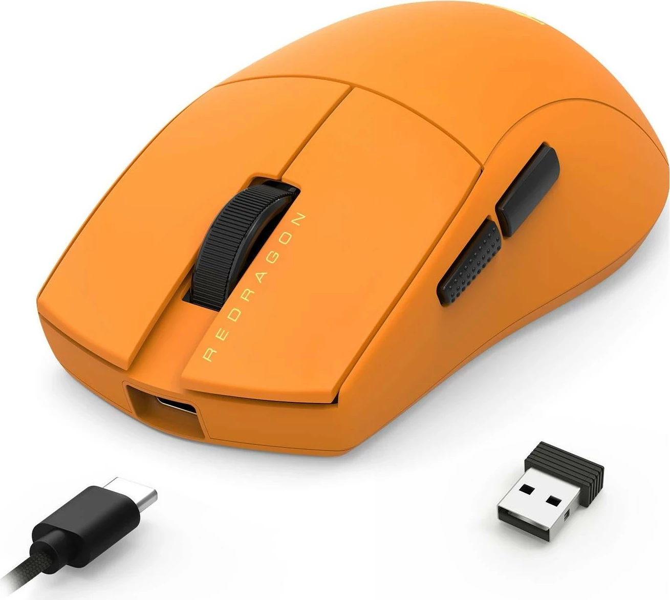 Maus Redragon King Ultra M916OB-ULT, wireless/wired, 30000 DPI, i verdhë