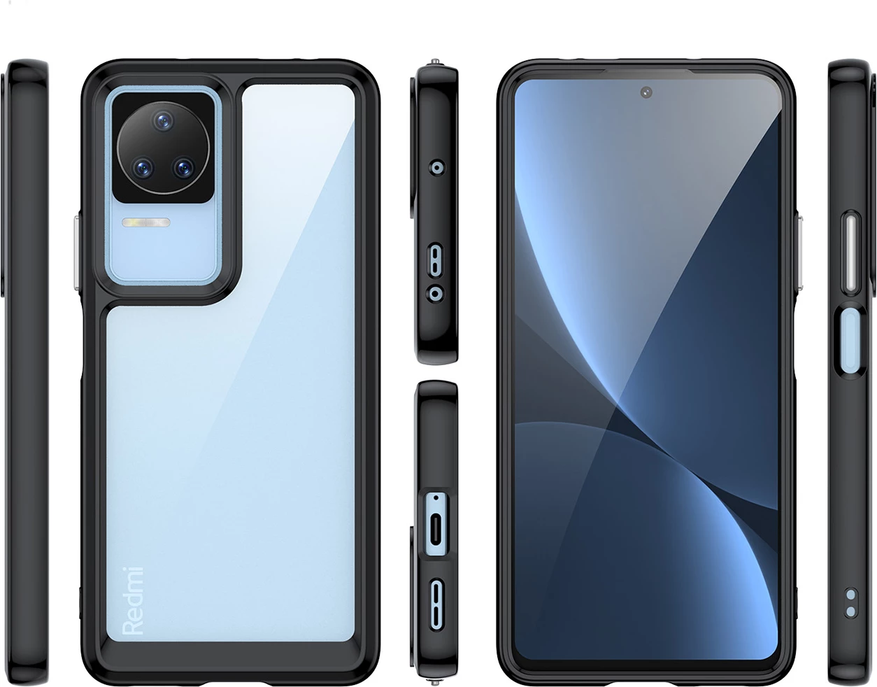 Mbështjellës Hurtel Outer Space Case për Xiaomi Poco F4 5G, kaltër