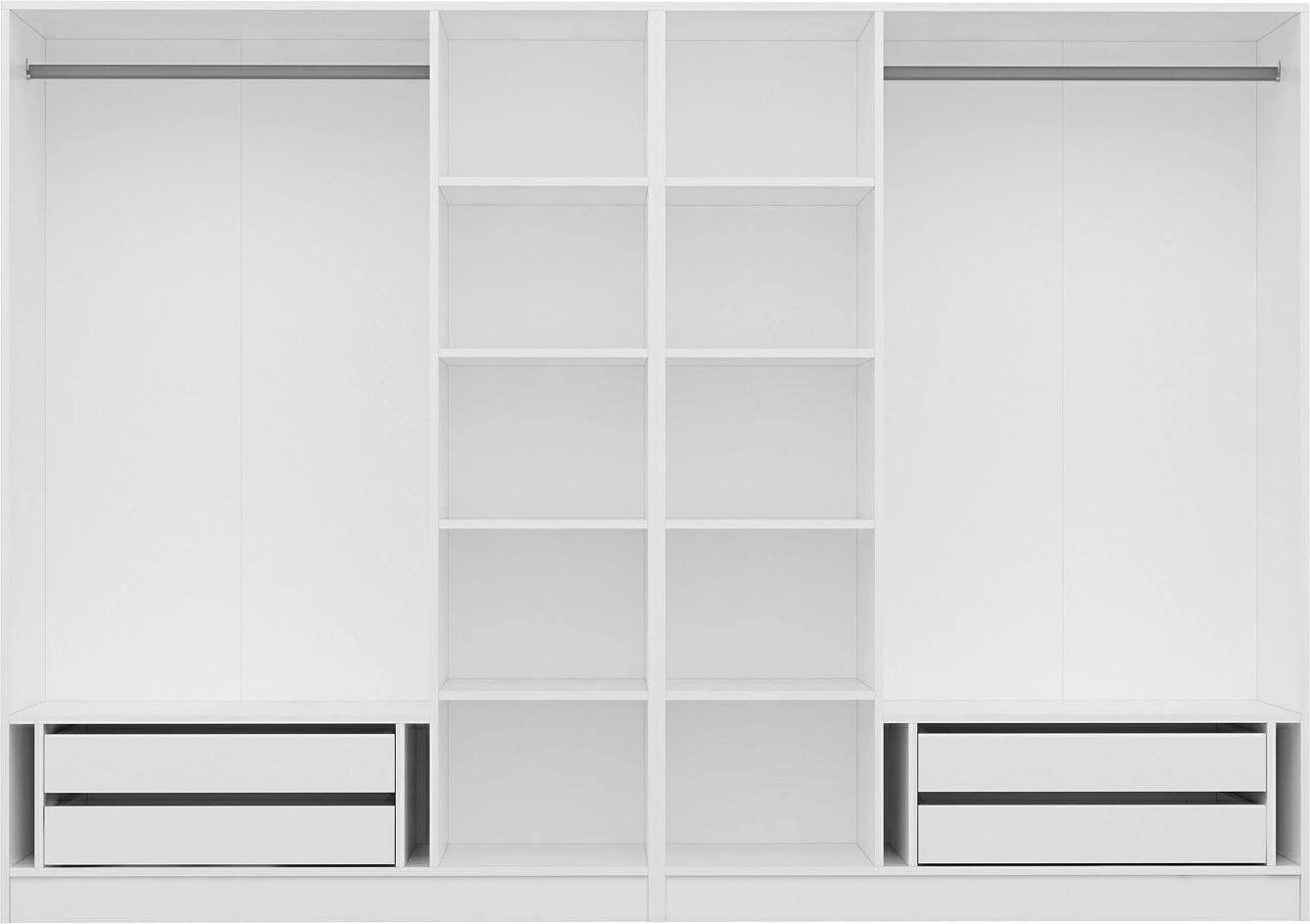 Dollap Skye Decor, Kale Plus - 7787, i bardhë, 270x210x52cm
