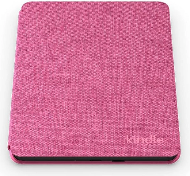 Mbështjellës Amazon Kindle Paperwhite 2024, 7", pëlhurë (fabric), raspberry rozë