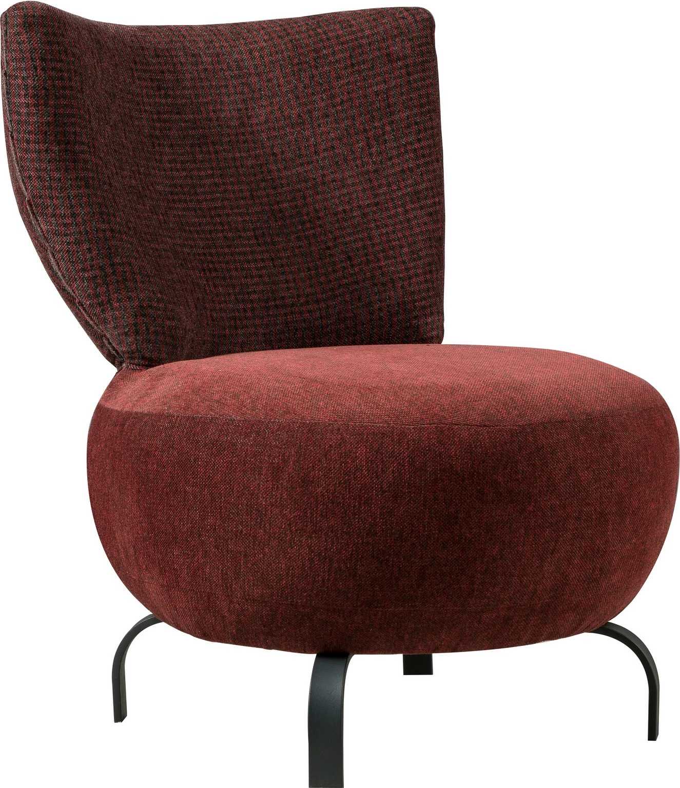 Karrige Wing Atelier del Sofa, ngjyrë e kuqe Claret