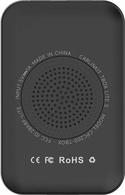 Adapter wireless Carlinkit TBOX LITE S për CarPlay & Android Auto, Android 9.0, Wi‑Fi 2.4/5GHz, Bluetooth 5.4, i zi, set me 2 kabllo USB