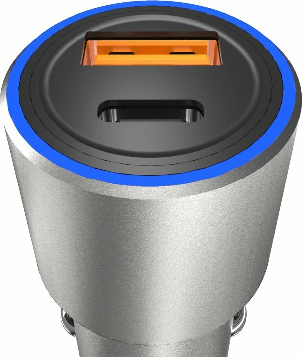 Karikues veture Dudao R4PQ, 22.5W, 2 porta USB-A/USB-C, Gri