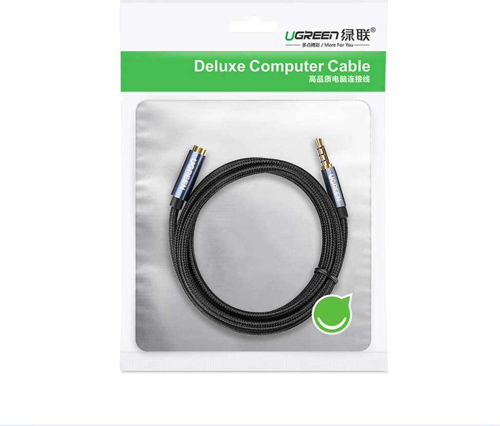 Kabllo zgjatues AUX Ugreen AV118, 1.5m, mini jack 3.5mm, Blu