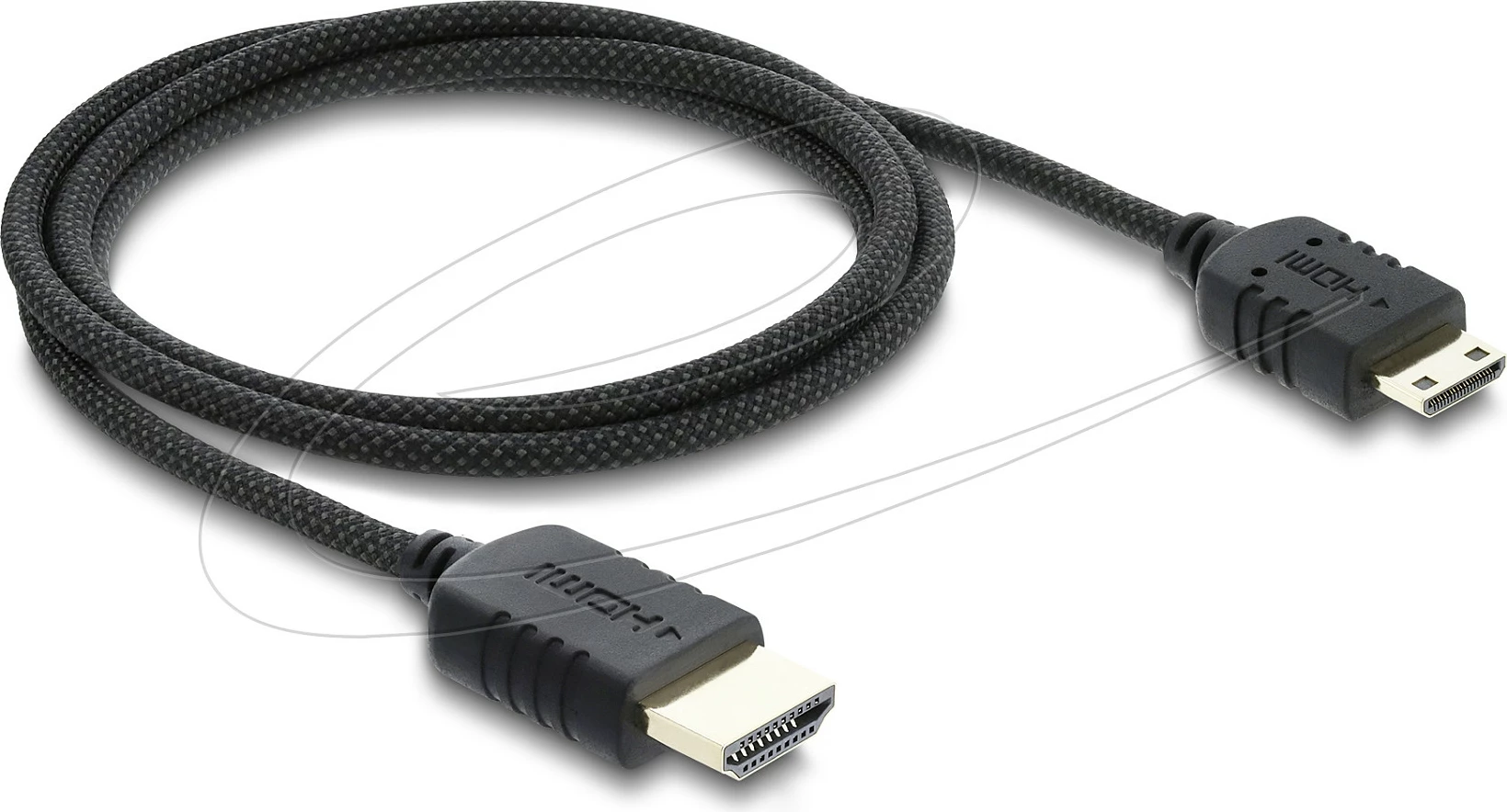 Kabllo HDMI DeLOCK 81687, HDMI-A në Mini HDMI-C, 1 m, 8K 48Gbps, eARC, e zezë