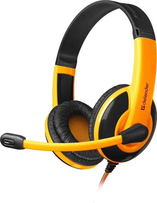 Kufje gaming Defender Warhead G-120, me kabllo, ngjyrë zezë-portokalli