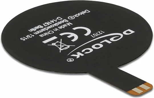 Antena NFC DeLOCK SMT FPC 13.56 MHz, rrethore, montim i brendshëm, e zezë