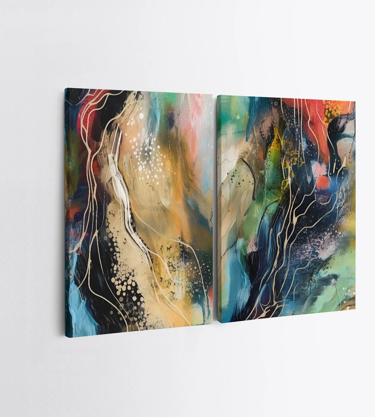 Pikturë dekorative në kanavacë (2 copë), Wallity, 2KNV4380, 50x70cm