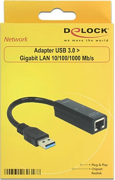 Adapter Ethernet DeLOCK 62616, Wired, USB, 1000 Mbit/s