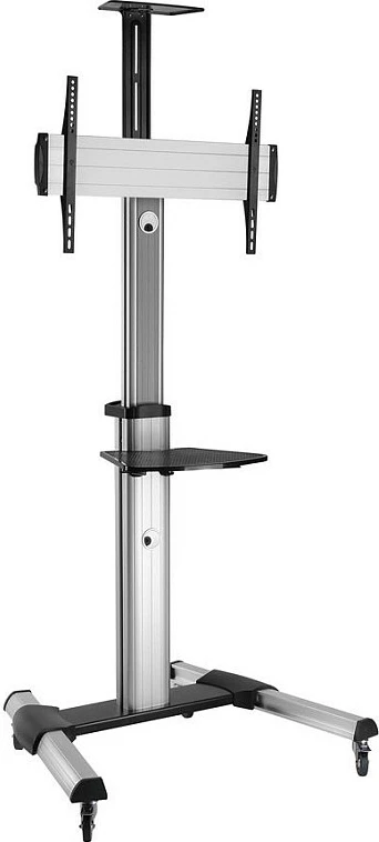 Mbajtës dyshemeje për TV/monitor ROLINE, 37-70", VESA 200x200-600x400, deri 50 kg, me rrota, argjend