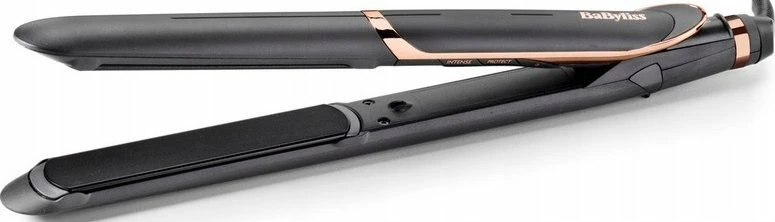 Hekur për flokë BaByliss Smooth Pro 235 ST394E 235°C, jonizim, pllakë qeramike, e zezë-ari, me këllëf termik