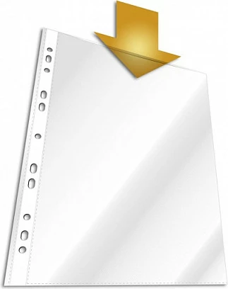 Qese për dokumente A4 Durable, transparente, PP, 10 copë