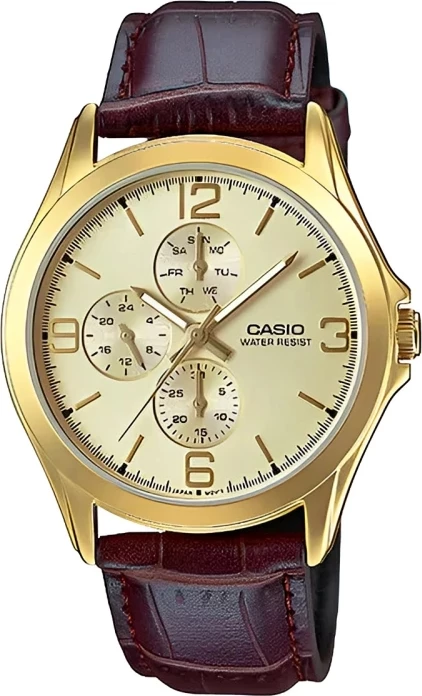 Orë dore Casio MTP-V301GL-9A, e artë/kaftë